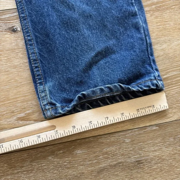 Levis 505 Jeans Mens 36 x 30 Denim Regular Fit Straight Reg‎ 80s Orange Tab VTG
